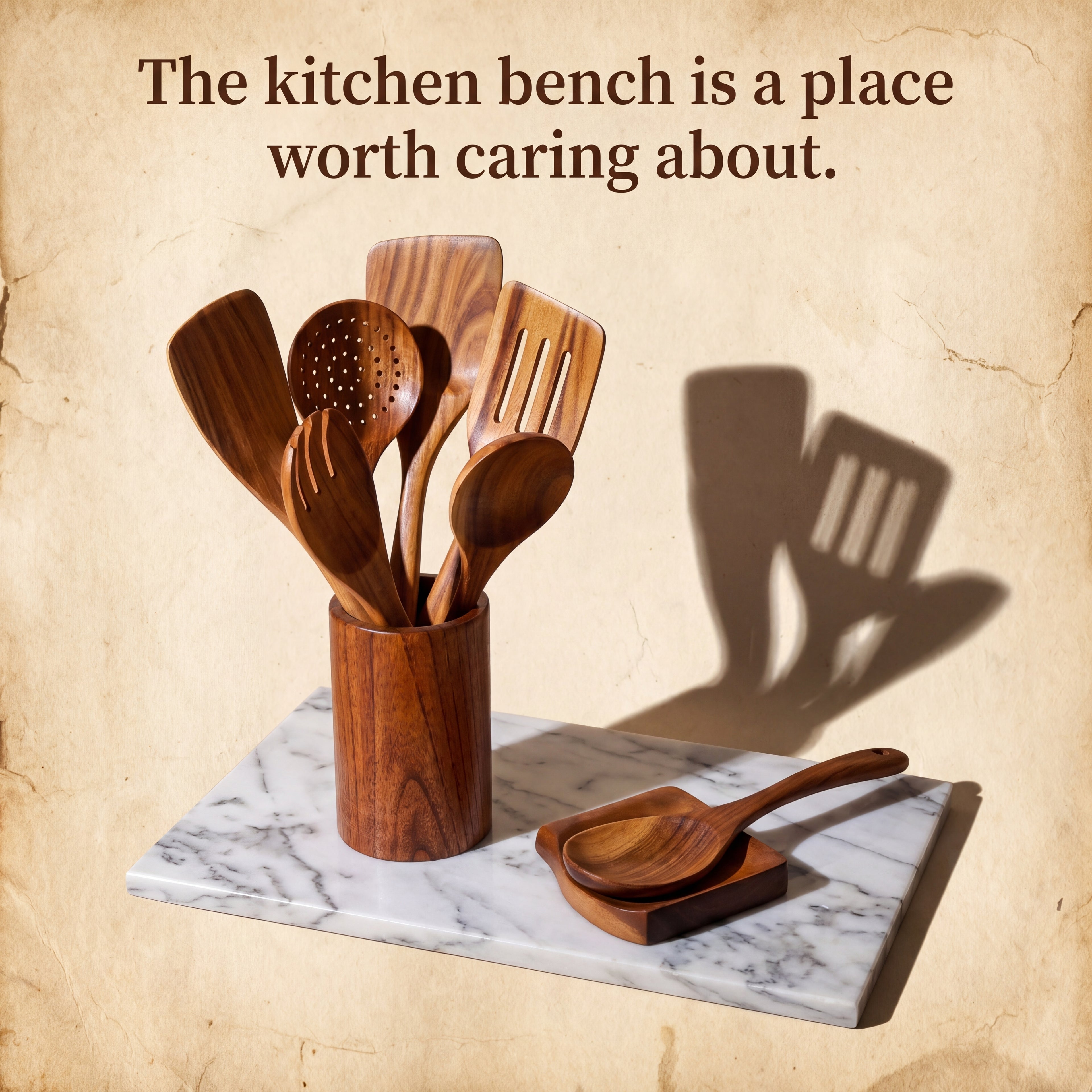 Savanna & Co. Teak Utensils Set