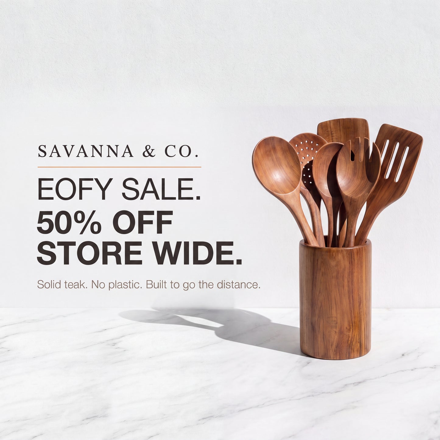 Savanna & Co. Teak Kitchen Utensils