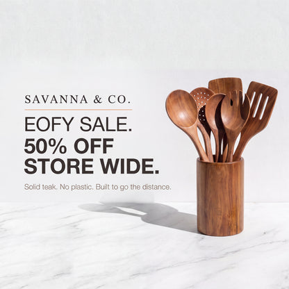 Savanna & Co. Teak Kitchen Utensils